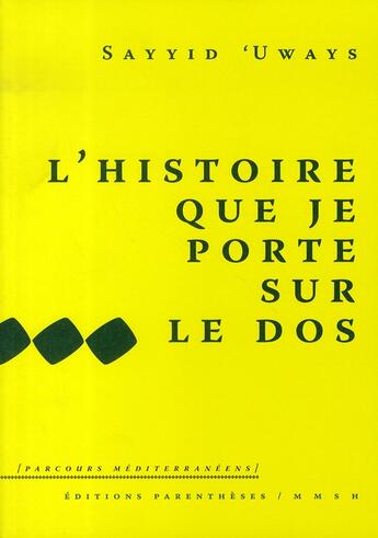 Couverture du livre « L'histoire que je porte sur le dos » de Sayyid Uways aux éditions Parentheses