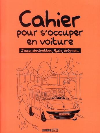 Couverture du livre « Cahier pour s'occuper en voiture » de Poussin Virgini aux éditions Editions Esi