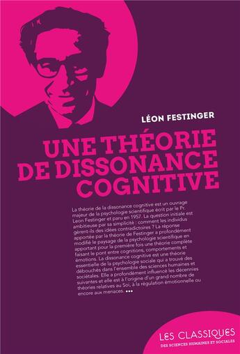 Couverture du livre « Une théorie de la dissonance cognitive » de Leon Festinger aux éditions Enrick B.