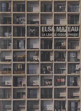 Couverture du livre « La langue géographique » de Elsa Mazeau aux éditions Lienart