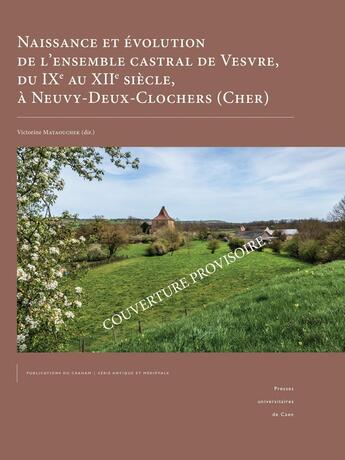 Couverture du livre « Naissance et évolution de l'ensemble castral de Vesvre, du IXe au XIIe siècle, à Neuvy-Deux-Clochers (Cher) » de  aux éditions Pu De Caen