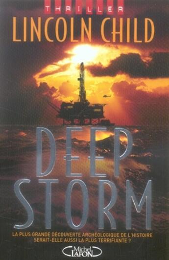 Couverture du livre « Deep storm » de Lincoln Child aux éditions Michel Lafon