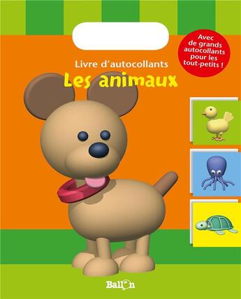 Couverture du livre « Mes autocollants - animaux » de  aux éditions Le Ballon