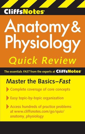 Couverture du livre « CliffsNotes Anatomy & Physiology Quick Review, 2nd Edition » de Bassett Steven aux éditions Houghton Mifflin Harcourt