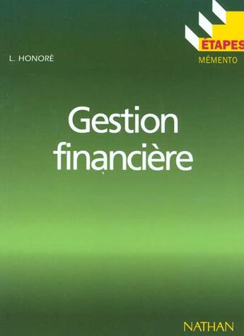 Couverture du livre « Gestion Financiere » de Lionel Honore aux éditions Nathan