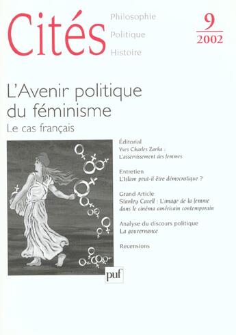 Couverture du livre « REVUE CITES n.9 ; l'avenir politique de la femme » de Revue Cites aux éditions Puf