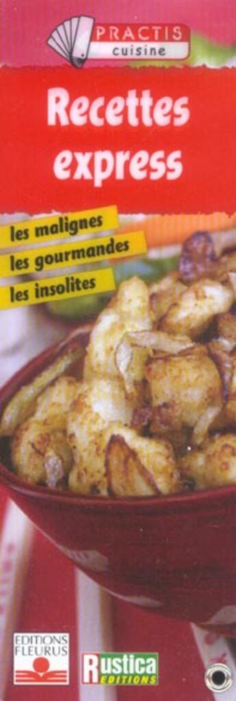 Couverture du livre « Cuisine express » de  aux éditions Fleurus