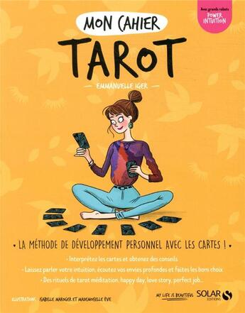 Couverture du livre « MON CAHIER ; tarot » de Emmanuelle Iger aux éditions Solar