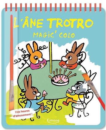 Couverture du livre « Magic'colo ; l'âne Trotro » de Benedicte Guettier aux éditions Kimane