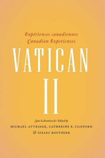 Couverture du livre « Vatican II » de  aux éditions Pu D'ottawa