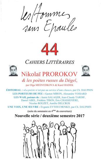 Couverture du livre « Les Hommes sans Épaules n°44 : Nikolaï PROROKOV et les poètes russes du Dégel » de Les Hse aux éditions Hommes Sans Epaules