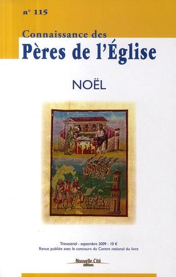 Couverture du livre « Noël » de  aux éditions Nouvelle Cite