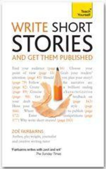 Couverture du livre « Write short stories - and get them published » de Zoe Fairbairns aux éditions Teach Yourself