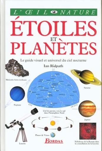 Couverture du livre « Etoiles Et Planetes » de Ridpath Michael aux éditions Bordas