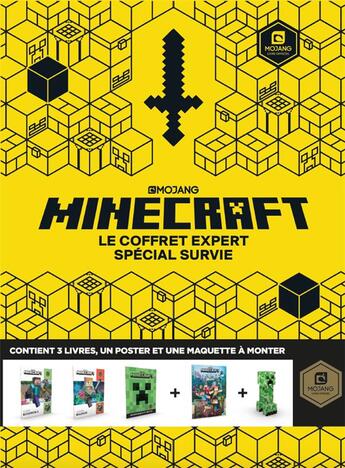 Couverture du livre « Minecraft ; le coffret expert spécial survie » de  aux éditions Gallimard-jeunesse