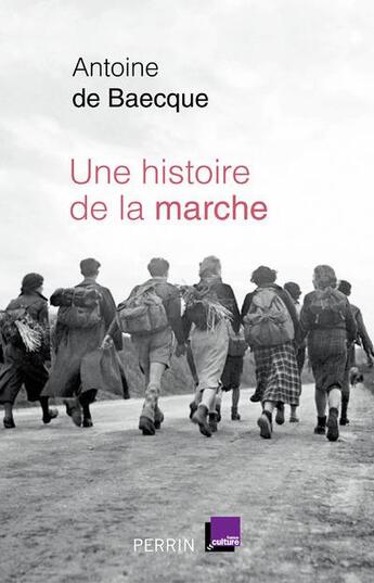 Couverture du livre « Une histoire de la marche » de Antoine De Baecque aux éditions Perrin