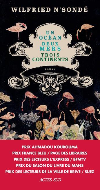 Couverture du livre « Un océan, deux mers, trois continents » de Wilfried N'Sonde aux éditions Actes Sud