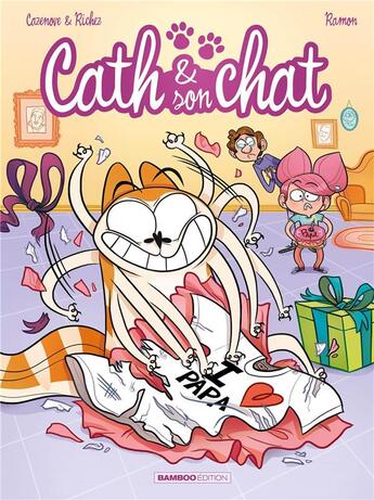 Couverture du livre « Cath et son chat Tome 2 » de Christophe Cazenove et Yrgane Ramon et Herve Richez aux éditions Bamboo