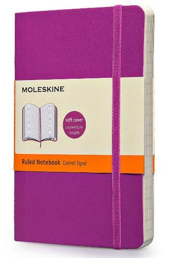 Couverture du livre « Carnet violet orchidée couverture souple poche pages lignées » de Moleskine aux éditions Moleskine Papet