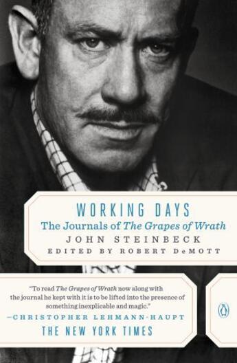 Couverture du livre « Working Days » de John Steinbeck aux éditions Penguin Group Us