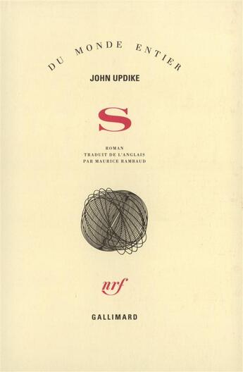 Couverture du livre « S » de John Updike aux éditions Gallimard