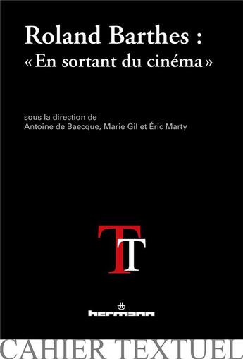 Couverture du livre « Roland Barthes ; 