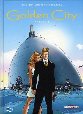 Couverture du livre « Golden City ; INTEGRALE VOL.1 ; T.1 A T.6 » de Daniel Pecqueur et Nicolas Malfin aux éditions Delcourt