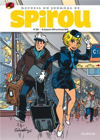 Couverture du livre « Recueil Spirou n.334 » de  aux éditions Dupuis