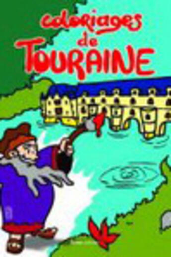 Couverture du livre « Coloriages de touraine (kaki) » de Margot Carola aux éditions Geste