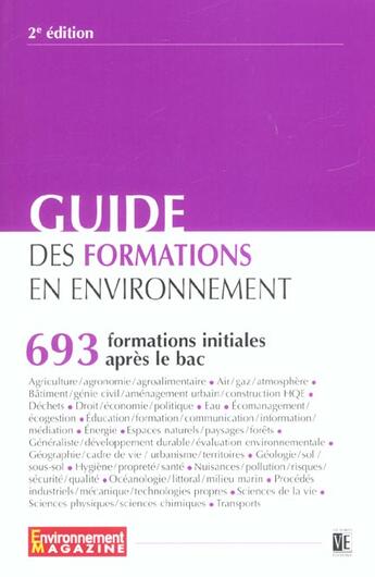 Couverture du livre « Guide des informations en environnement » de  aux éditions Edisens