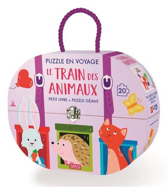 Couverture du livre « Puzzle en voyage - le train des animaux » de Ester Tome aux éditions Sassi