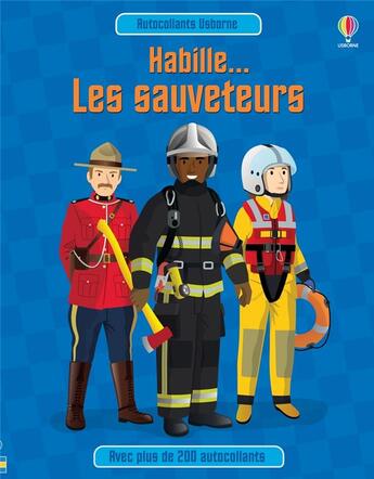 Couverture du livre « Habille... : les sauveteurs » de Sam Baer et Emi Ordas aux éditions Usborne