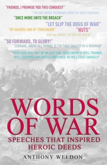 Couverture du livre « Words of War » de Weldon Anthony aux éditions Bene Factum Publishinig Digital