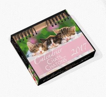 Couverture du livre « Calendrier des chats et des chatons 2017 » de Bulard-Cordeau-B aux éditions Larousse