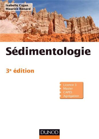 Couverture du livre « Sedimentologie » de Cojan/Renard aux éditions Dunod