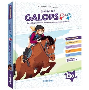 Couverture du livre « Passe tes galops 1 et 2 » de Ariane Delrieu aux éditions Play Bac