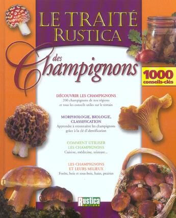 Couverture du livre « Le traité des champignons » de Polese et Buyck aux éditions Rustica