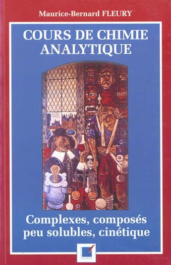 Couverture du livre « Cours de chimie analytique » de Maurice-Bernard Fleury aux éditions Economica