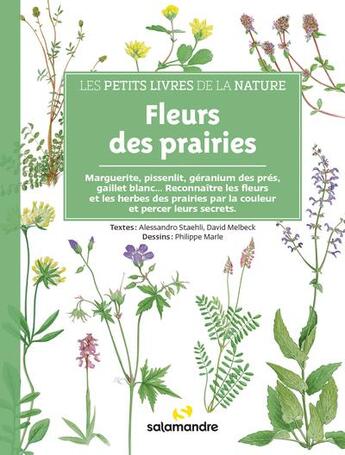 Couverture du livre « Fleurs des prairies » de David Melbeck et Alessandro Staehli et Philippe Marle aux éditions Editions De La Salamandre