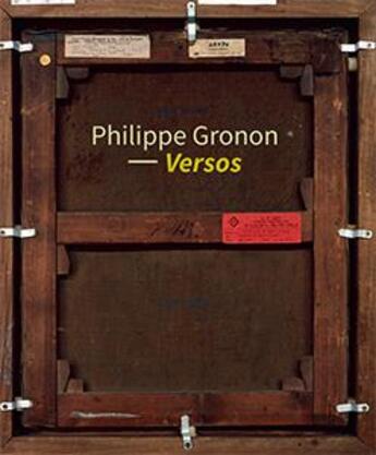 Couverture du livre « Versos » de Philippe Gronon aux éditions Les Presses Du Reel