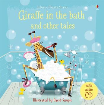 Couverture du livre « Giraffe in the bath and other tales » de Lesley Sims et David Semple aux éditions Usborne