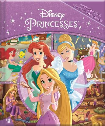 Couverture du livre « Mon premier cherche et trouve : Disney Princesses » de Disney aux éditions Pi Kids