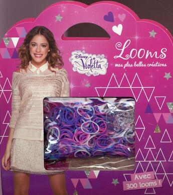 Couverture du livre « Violetta ; pochette looms » de Disney aux éditions Disney Hachette