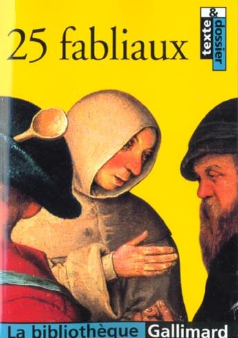 Couverture du livre « 25 fabliaux » de Anonymes aux éditions Gallimard