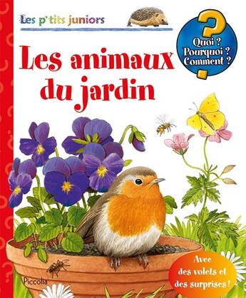 Couverture du livre « Les animaux du jardin » de  aux éditions Piccolia