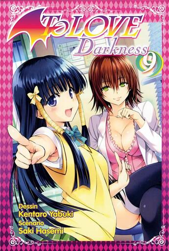 Couverture du livre « To love darkness Tome 9 » de Kentaro Yabuki et Saki Hasemi aux éditions Delcourt