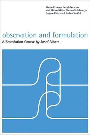 Couverture du livre « Josef albers observation and formulation (dvd) » de Josef Albers aux éditions Hatje Cantz