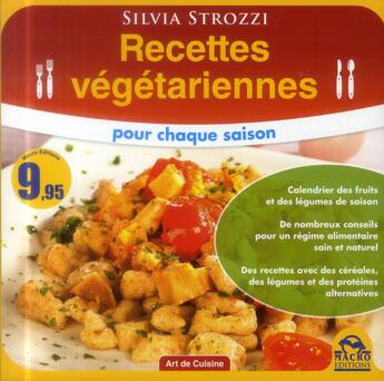 Couverture du livre « Recettes végétariennes pour chaque saison » de Silvia Strozzi aux éditions Macro Editions