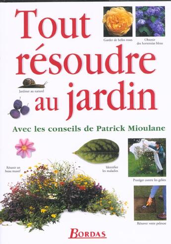 Couverture du livre « Tout Resoudre Au Jardin » de Greenwood Pippa aux éditions Bordas