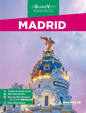 Couverture du livre « Guide vert week&go madrid » de Collectif Michelin aux éditions Michelin